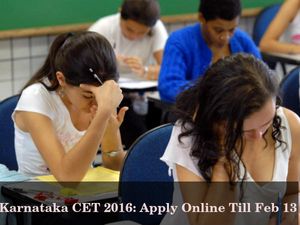  Karnataka CET 2016: Online Registrations open till February 13