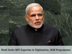 Modi Seeks MIT Expertise in Digitisation, Skill Programmes 