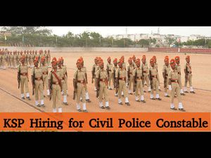 KSP Recruitment for 1952 Civil Police Constable (Men & Women) Posts