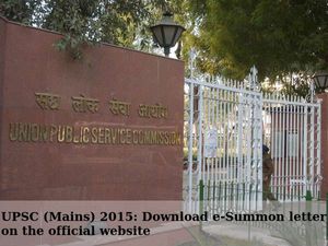 UPSC (Mains) 2015: Download e-Summon Letter