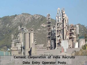 Cement Corporation of India Recruitment for Data Entry Operator Posts