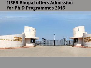 IISER Bhopal offers Admission for Ph.D Programmes 