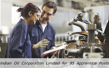 Indian Oil Job Openings for 95 Apprentice Posts 2016, Apply Soon