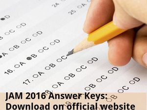 JAM 2016 Answer Keys: Download on official website
