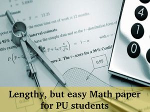Mathematics paper Analysis: Karnataka 2 PU Board Exam