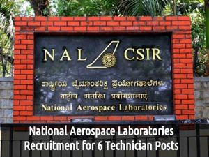 NAL Recruitment 2016: Vacancy for 6 Technician Posts, Apply Soon