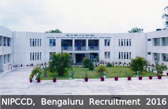 NIPCCD, Bengaluru Job Openings for 4 Project Asst & Other Posts 2016