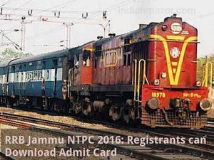 RRB Jammu NTPC 2016: Registrants can Download Admit Card