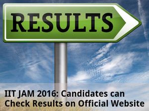 IIT JAM 2016: Candidates can Check Results on Official Website