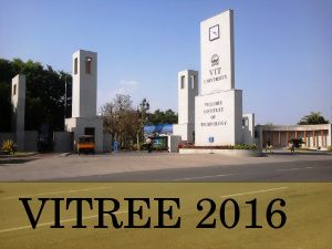 VIT University Announces VITREE 2016 Exam Dates