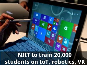 NIIT to train 20,000 students on IoT, robotics, VR