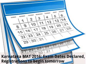 Karnataka MAT 2016: Exam Dates Declared