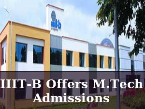 IIIT Bangalore Offers M.Tech Admissions For 2016 Session