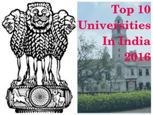 India Rankings 2016 - NIRF: Top 10 Universities