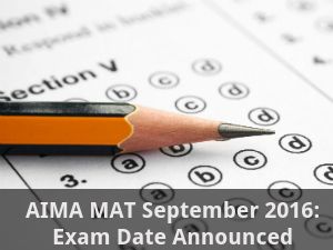 AIMA MAT September 2016: Exam Dates Announced