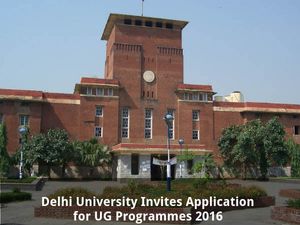 Delhi University Invites Application for UG Programmes 2016