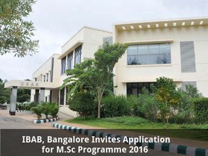  IBAB, Bangalore invites application for M.Sc Programme 2016