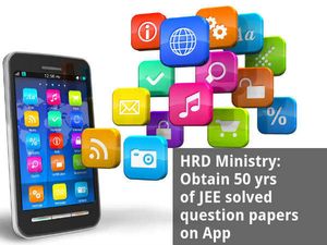  HRD Ministry: Procure 50 yrs of JEE solved question papers on app