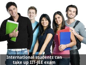  International students can take up JEE exam next year