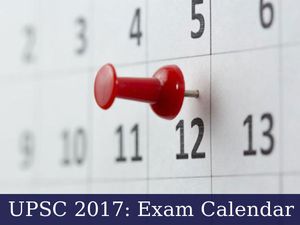 UPSC 2017: Exam Calendar Released