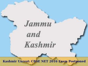 Kashmir Unrest: CBSE NET 2016 Exam Postponed