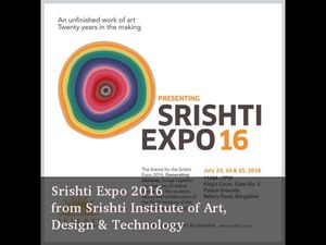 Srishti Expo 2016 will take place in Bangalore from 23-25 July