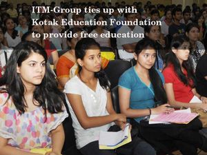 ITM-Group and Kotak Education Foundation to provide free education