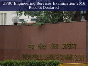UPSC Engineering Services Examination 2016 results