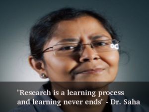 Research is a learning process and learning never ends
