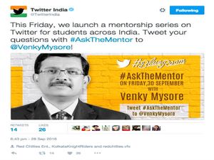 Twitter India launches #AskTheMentor program for students