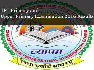 Chhattisgarh Professional Examination Board declares TET 2016 results