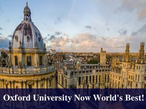 Oxford University Now World's Best! Knocks Down Caltech To 2nd Place