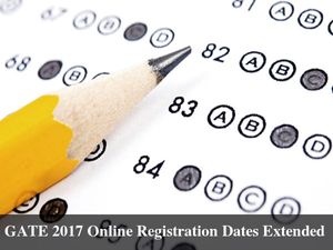 GATE 2017 Online Registration Dates Extended