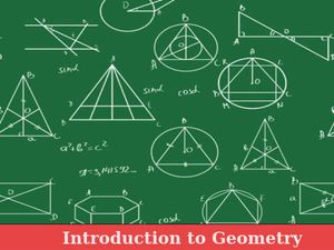 Introduction to Geometry: An online course by edX