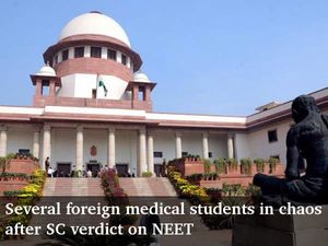 Several foreign medical students in chaos after SC verdict on NEET