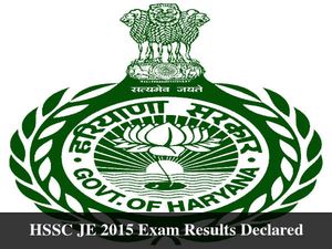 HSSC JE 2015 Exam Results Declared