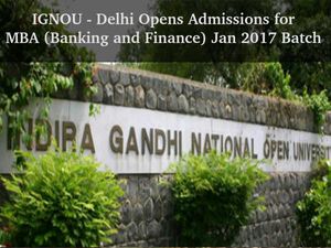 IGNOU Opens Admissions for MBA 2017 Batch