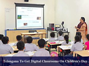 Govt of Telangana Launched Its Digital Classroom Programme in 3,352 Schools