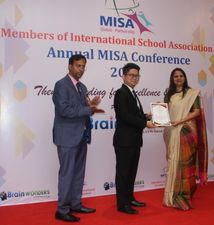 Garodia education topper and teacher  felicitated for excellent results in IGCSE by MISA
