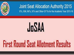 JoSAA 2017 First Seat Allotment Result Declared: Check Now!