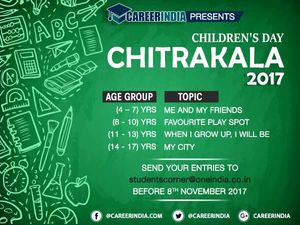 Careerindia Presents 'CHITRAKALA 2017' Children's Day Painting Contest