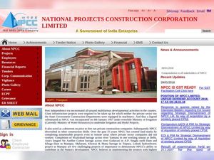 National Projects Construction Corporation Limited Recruitment 2018 For Site Engineers In UP