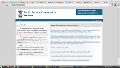 West Bengal Public Service Commission Recruitment 2018 For Assistant Director!