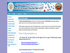 Andhra Pradesh Declared Second Year Intermediate Results 2018