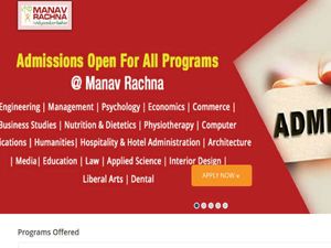 Manav Rachna University Opens Engineering Admissions 2018