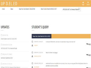 UP DELED First Semester Exam Results Announced