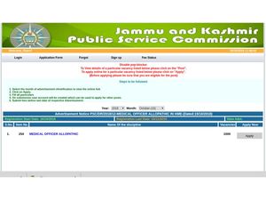 JKPSC Recruitment 2018: 1000 Medical Officers To Be Hired