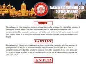 RRC Central Railway Recruitment 2018 For 21 Vacancies Under Sports Quota
