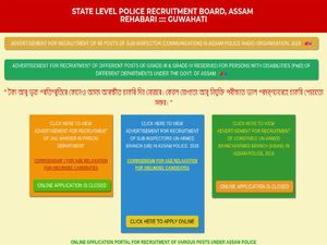 Assam Police Recruitment 2019 For Sub-inspectors (Communication) In APRO