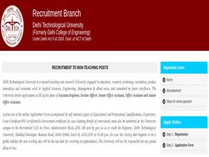 DTU Recruitment 2019 For Non-teaching Staff; Apply Before 18 February 2019